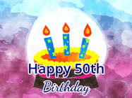 Happy Birthday Age 50 GIF, 50th Birthday GIF