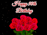 Happy Birthday Age 50 GIF, 50th Birthday GIF