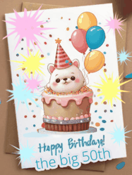 Happy Birthday Age 50 GIF, 50th Birthday GIF