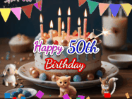 Happy Birthday Age 50 GIF, 50th Birthday GIF