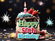 Happy Birthday Age 50 GIF, 50th Birthday GIF