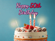Happy Birthday Age 50 GIF, 50th Birthday GIF