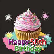 Happy Birthday Age 50 GIF, 50th Birthday GIF