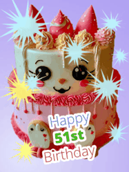 Happy Birthday Age 51 GIF, 51st Birthday GIF
