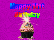 Happy Birthday Age 51 GIF, 51st Birthday GIF