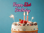 Happy Birthday Age 51 GIF, 51st Birthday GIF