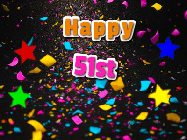 Happy Birthday Age 51 GIF, 51st Birthday GIF