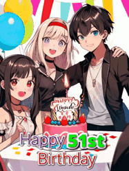 Happy Birthday Age 51 GIF, 51st Birthday GIF