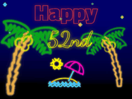 Happy Birthday Age 52 GIF, 52nd Birthday GIF