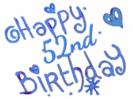Happy Birthday Age 52 GIF, 52nd Birthday GIF