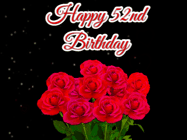 Happy Birthday Age 52 GIF, 52nd Birthday GIF