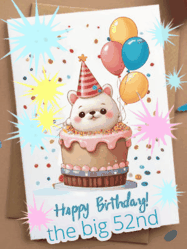 Happy Birthday Age 52 GIF, 52nd Birthday GIF