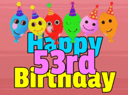Happy Birthday Age 53 GIF, 53rd Birthday GIF