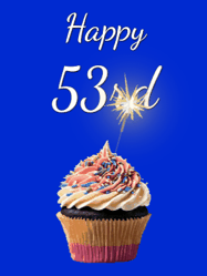 Happy Birthday Age 53 GIF, 53rd Birthday GIF