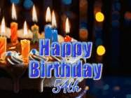 Happy Birthday Age 54 GIF, 54th Birthday GIF