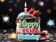 Happy Birthday Age 55 GIF, 55th Birthday GIF