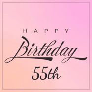 Happy Birthday Age 55 GIF, 55th Birthday GIF: A beautiful birthday cake gif with animated sparkles and glitter Happy Birthday Name you can customize