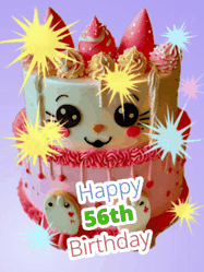 Happy Birthday Age 56 GIF, 56th Birthday GIF