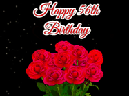 Happy Birthday Age 56 GIF, 56th Birthday GIF