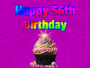 Happy Birthday Age 56 GIF, 56th Birthday GIF