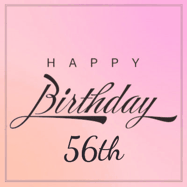 Happy Birthday Age 56 GIF, 56th Birthday GIF: A beautiful birthday cake gif with animated sparkles and glitter Happy Birthday Name you can customize