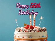 Happy Birthday Age 56 GIF, 56th Birthday GIF