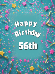 Happy Birthday Age 56 GIF, 56th Birthday GIF