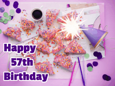 Happy 57th Birthday GIF 133