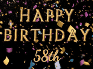 Happy Birthday Age 58 GIF, 58th Birthday GIF