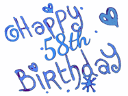 Happy Birthday Age 58 GIF, 58th Birthday GIF