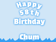 Happy Birthday Age 58 GIF, 58th Birthday GIF