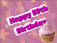 Happy Birthday Age 59 GIF, 59th Birthday GIF