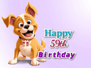 Happy Birthday Age 59 GIF, 59th Birthday GIF