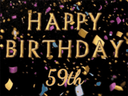 Happy Birthday Age 59 GIF, 59th Birthday GIF