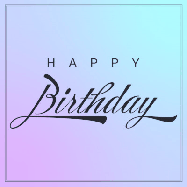 Happy Birthday Age 59 GIF, 59th Birthday GIF: Beautifully simple and elegant animated birthday card gif with name to customize and a stream of sparkles.
