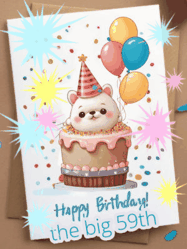 Happy Birthday Age 59 GIF, 59th Birthday GIF