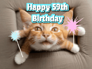 Happy Birthday Age 59 GIF, 59th Birthday GIF