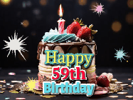 Happy Birthday Age 59 GIF, 59th Birthday GIF
