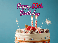 Happy Birthday Age 59 GIF, 59th Birthday GIF
