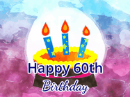 Happy Birthday Age 60 GIF, 60th Birthday GIF