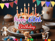 Happy Birthday Age 60 GIF, 60th Birthday GIF