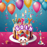Happy Birthday Age 60 GIF, 60th Birthday GIF