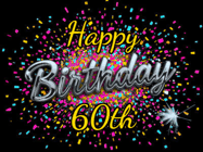 Happy Birthday Age 60 GIF, 60th Birthday GIF
