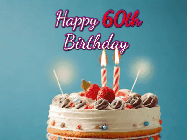 Happy Birthday Age 60 GIF, 60th Birthday GIF