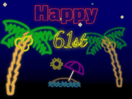 Happy Birthday Age 61 GIF, 61st Birthday GIF