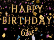 Happy Birthday Age 61 GIF, 61st Birthday GIF