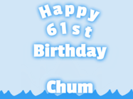 Happy Birthday Age 61 GIF, 61st Birthday GIF