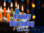 Happy Birthday Age 62 GIF, 62nd Birthday GIF