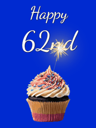 Happy Birthday Age 62 GIF, 62nd Birthday GIF