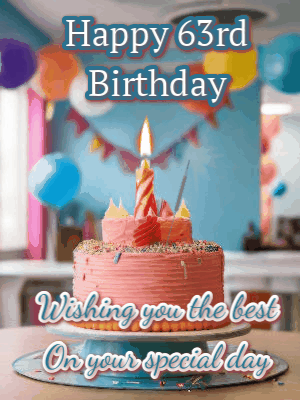 Happy 63rd Birthday GIF 150